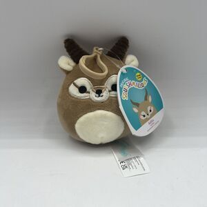 Squishmallow Official Kellytoy Plush Adila the Antelope 3.5" Clip On NWT